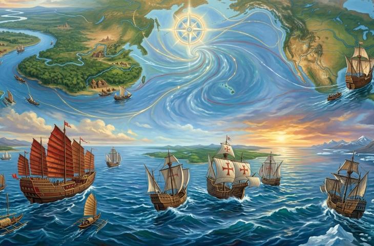 Le grandi esplorazioni seguivano l'acqua