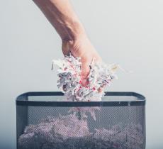 Increase Recycling in Your Office with Desk Wastebaskets | In a Bottle