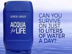 Vivere con 10 litri di acqua al giorno? Green Cross Italia lancia la sfida
