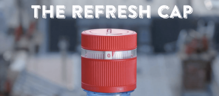 The “refresh cap” is here, the cap that reminds you to drink