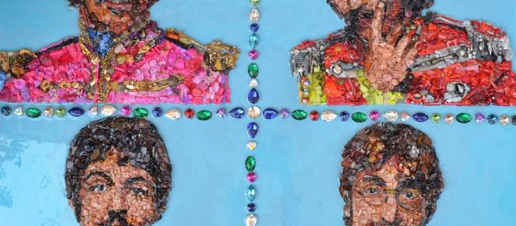 Lady Be, l’artista che crea ritratti con la plastica riciclata – In a Bottle